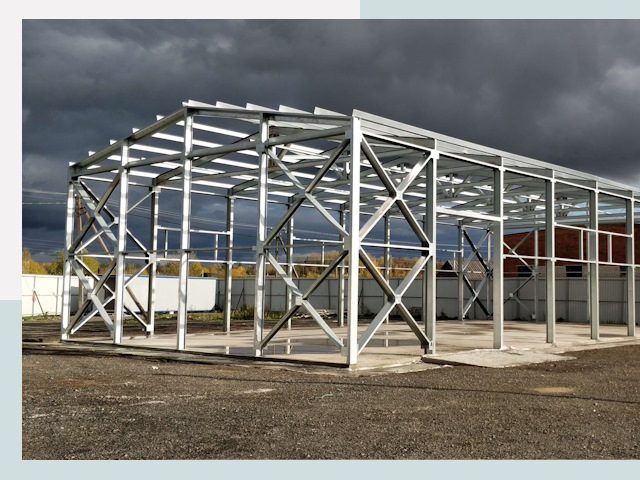 Двускатные ангары в Мончегорск от 606 руб. за квадрат