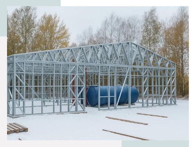 Металлические ангары в Мончегорске