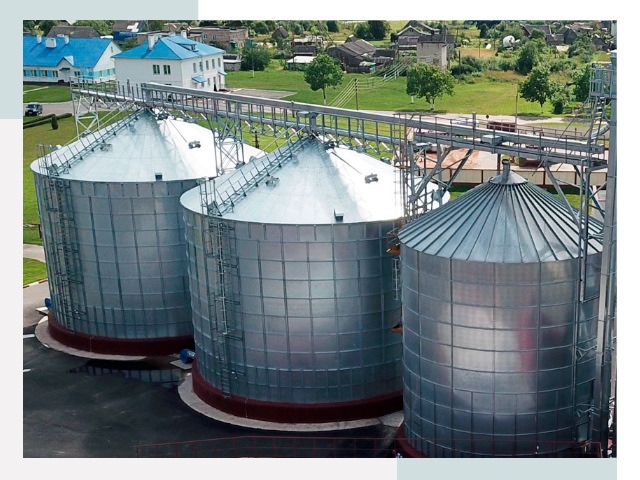 Металлические силосы в Мончегорске