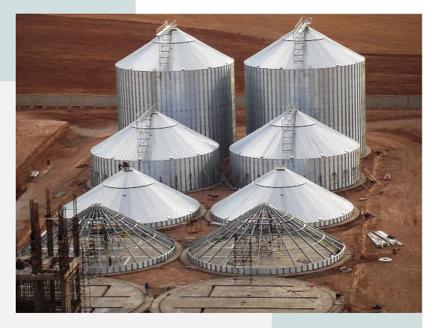 Строительство зерновых силосов в Мончегорске