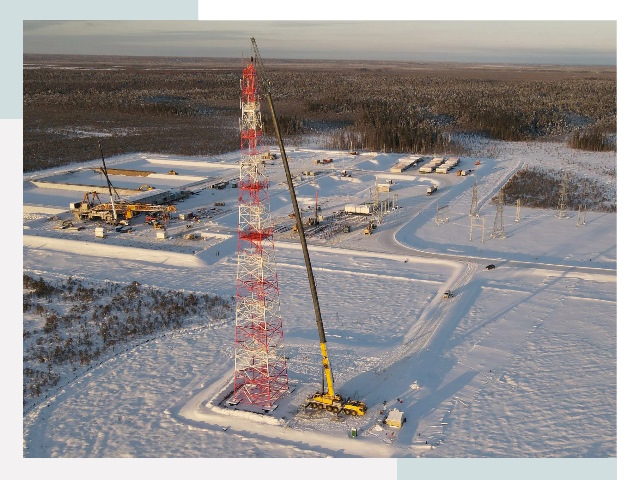 Мачты связи в Мончегорске