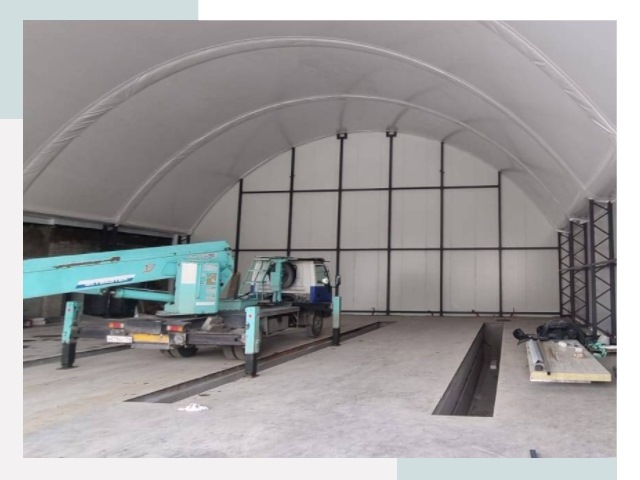 Внутреннее оснащение ангаров в Мончегорске