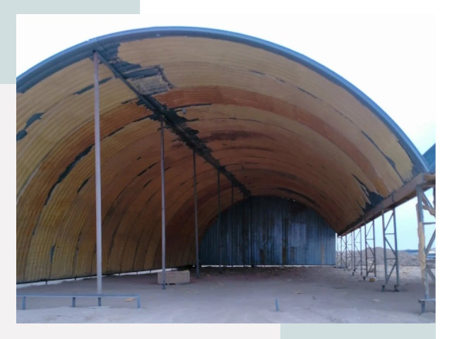 Реконструкция ангаров в Мончегорске